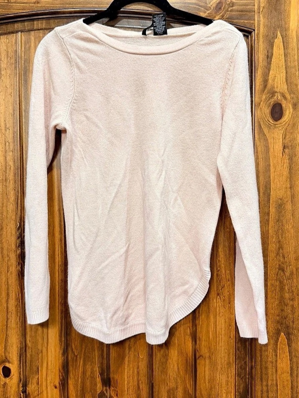 New Directions Pink Crew Neck Sweater Size Large